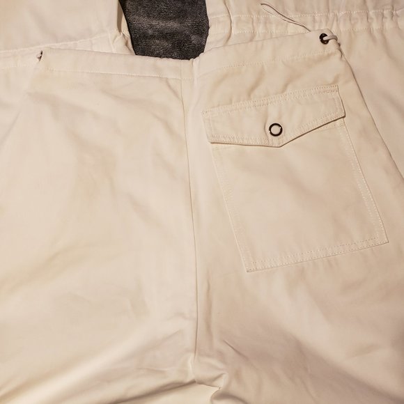 DION LEE  NWOT Unisex White Eyelet Tie Parachute Pant - Picture 10 of 11